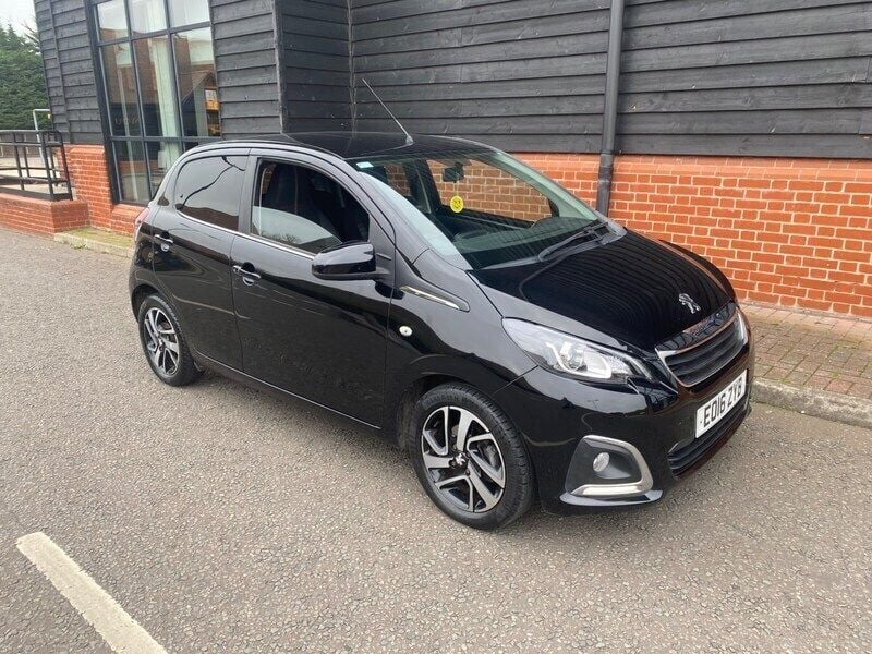 Black Used 2016 Peugeot 108 Allure Hatchback | £5,350 (Fair price) - Image 1/4