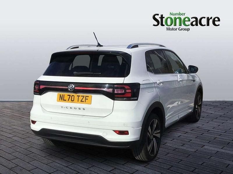 Used VW T-Cross R-line 115 HP (84 kW) 2020 White SUV