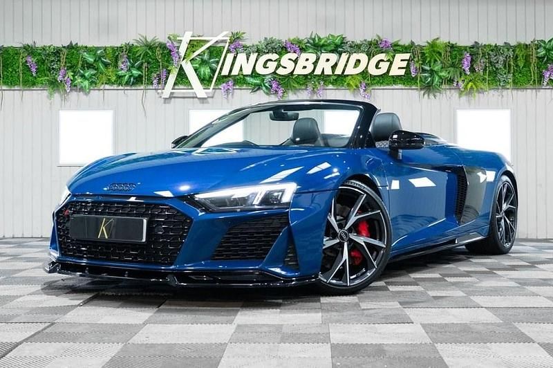 Blue Used 2022 Audi R8 Spyder Performance Cabriolet | £114,786 (Expensive) - Image 1/4