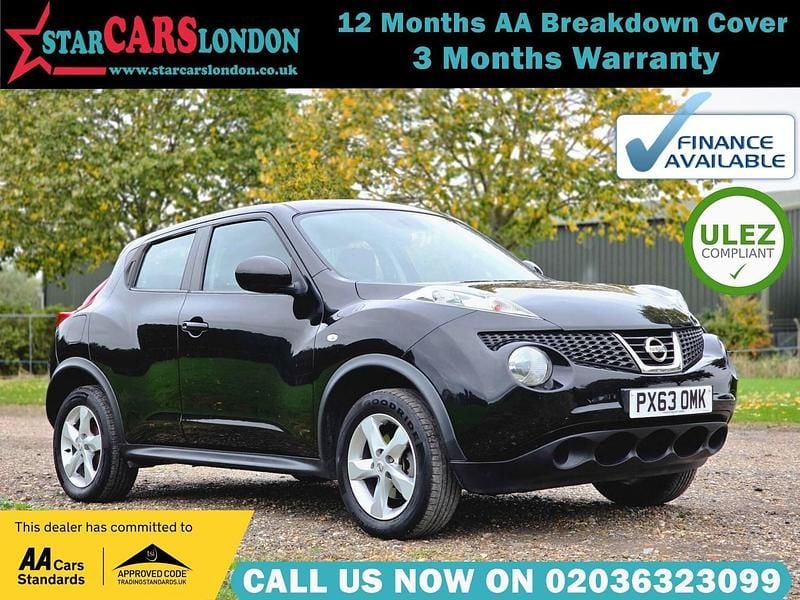 Black Used 2013 Nissan Juke Visia SUV | £3,800 (Good price) - Image 1/4