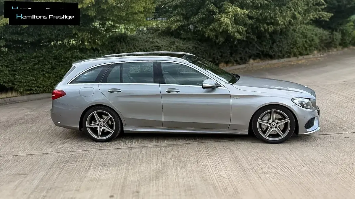 Used Mercedes C300 AMG line 228 HP (167 kW) 2015 Silver Estate