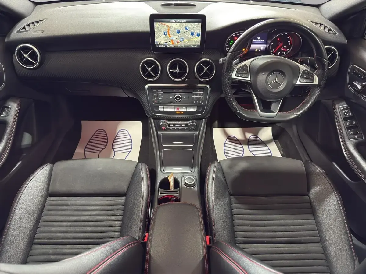 Used Mercedes A200 AMG Line Premium Plus 136 HP (100 kW) 2017 Red Hatchback