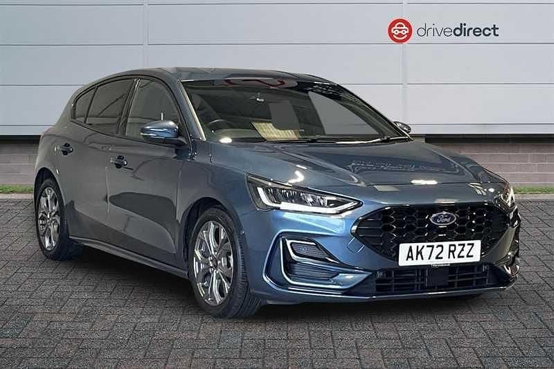 Used Ford Focus ST-Line 125 HP (91 kW) 2022 Blue Hatchback