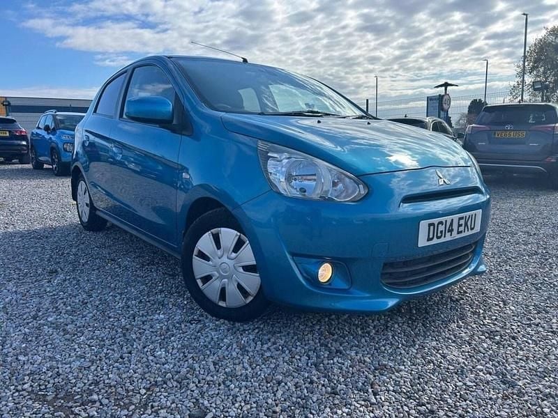 Used Mitsubishi Mirage 2014 Blue Hatchback