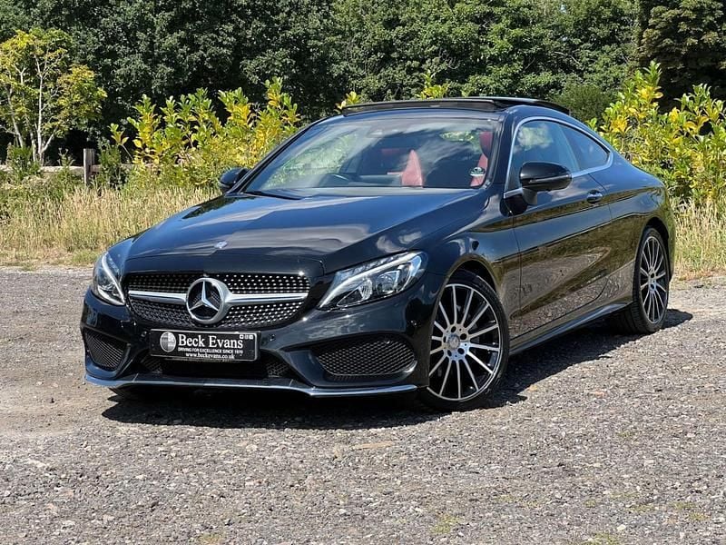 Black Used 2017 Mercedes C220 AMG Line Premium Plus Coupe | £15,495 (Fair price) - Image 1/3