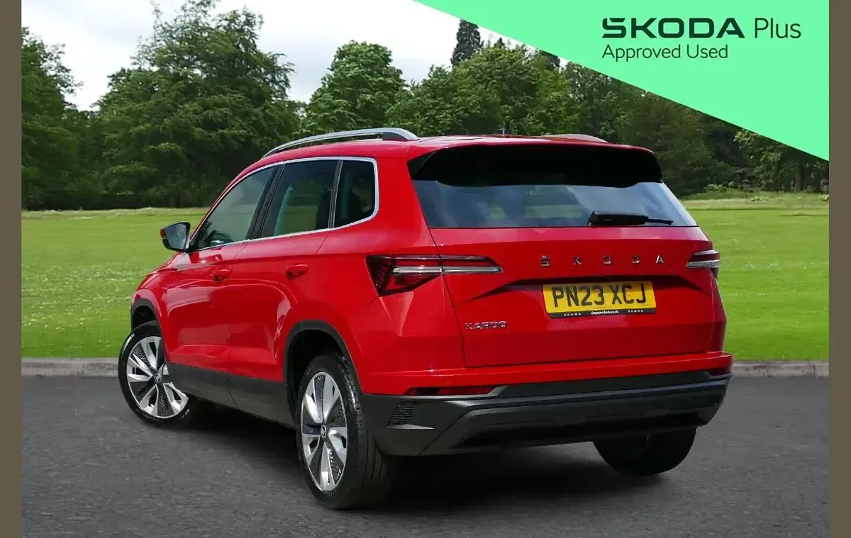 Used Skoda Karoq SE L 150 HP (110 kW) 2023 Red SUV
