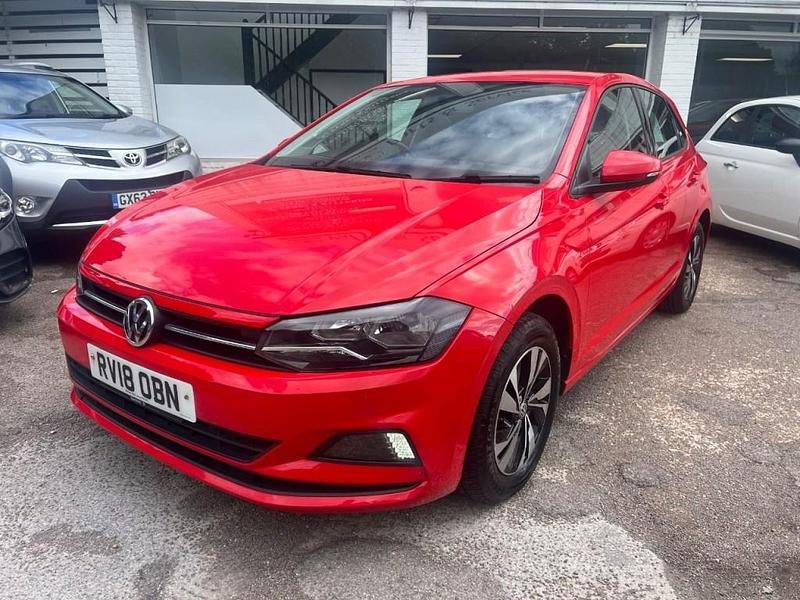 Red Used 2018 VW Polo SE Hatchback | £8,750 (Fair price) - Image 1/4