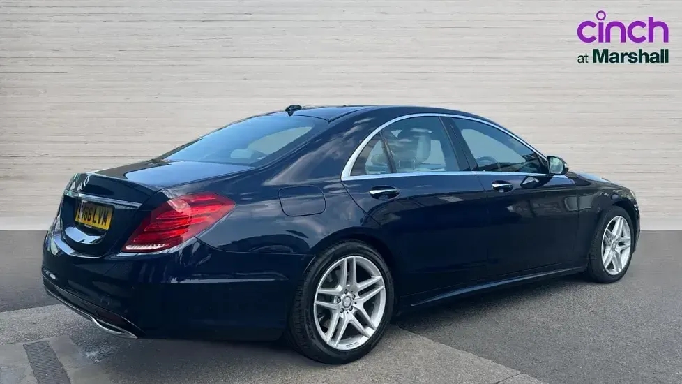 Used Mercedes S350 AMG line 258 HP (189 kW) 2016 Blue Sedan