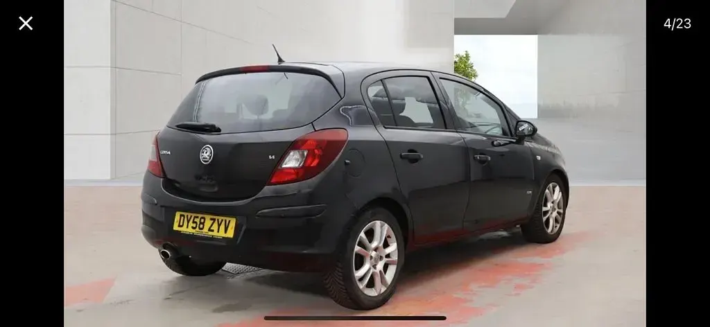 Used Vauxhall Corsa 89 HP (65 kW) 2008 Black Hatchback