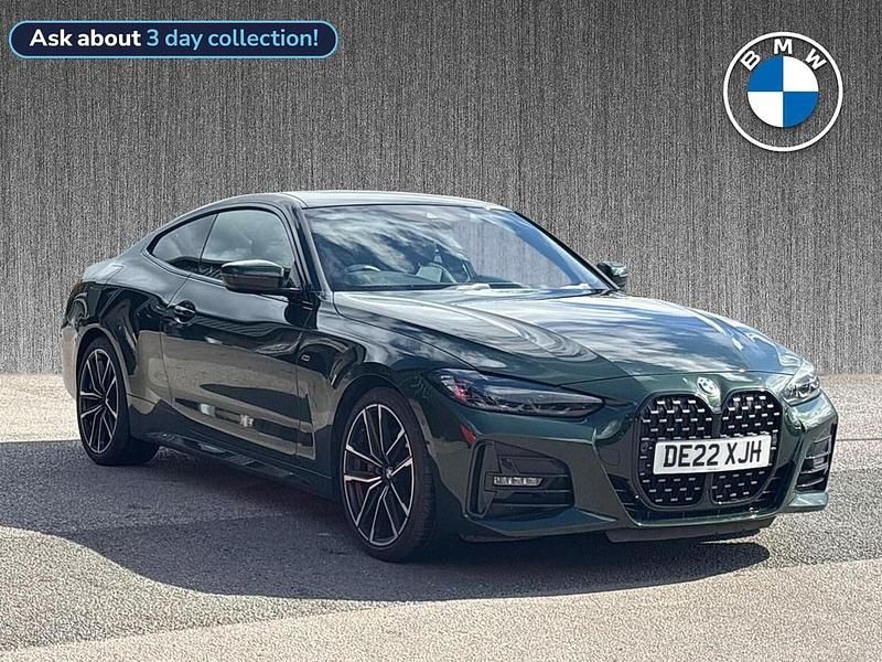Green Used 2022 BMW 420 M Sport Coupe | £29,619 (Fair price) - Image 1/4