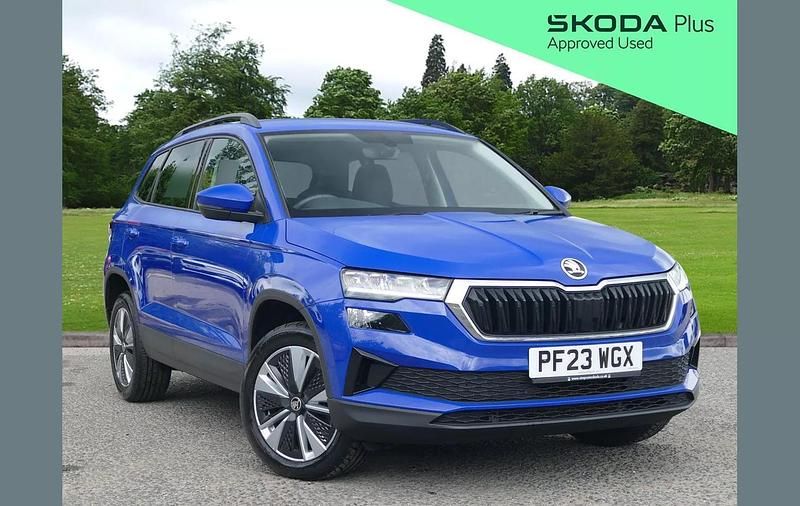 Blue Used 2023 Skoda Karoq SE Drive SUV | £20,795 (Fair price) - Image 1/4