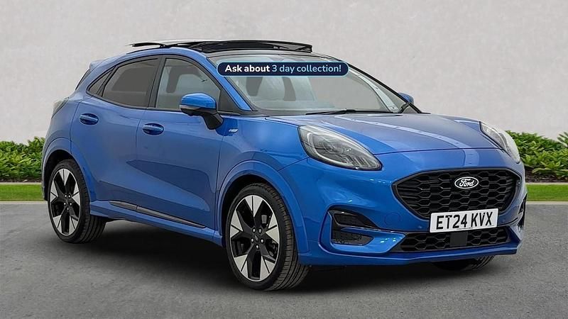 Blue Used 2024 Ford Puma Gen-E ST-Line X SUV | £21,775 (Expensive) - Image 1/4