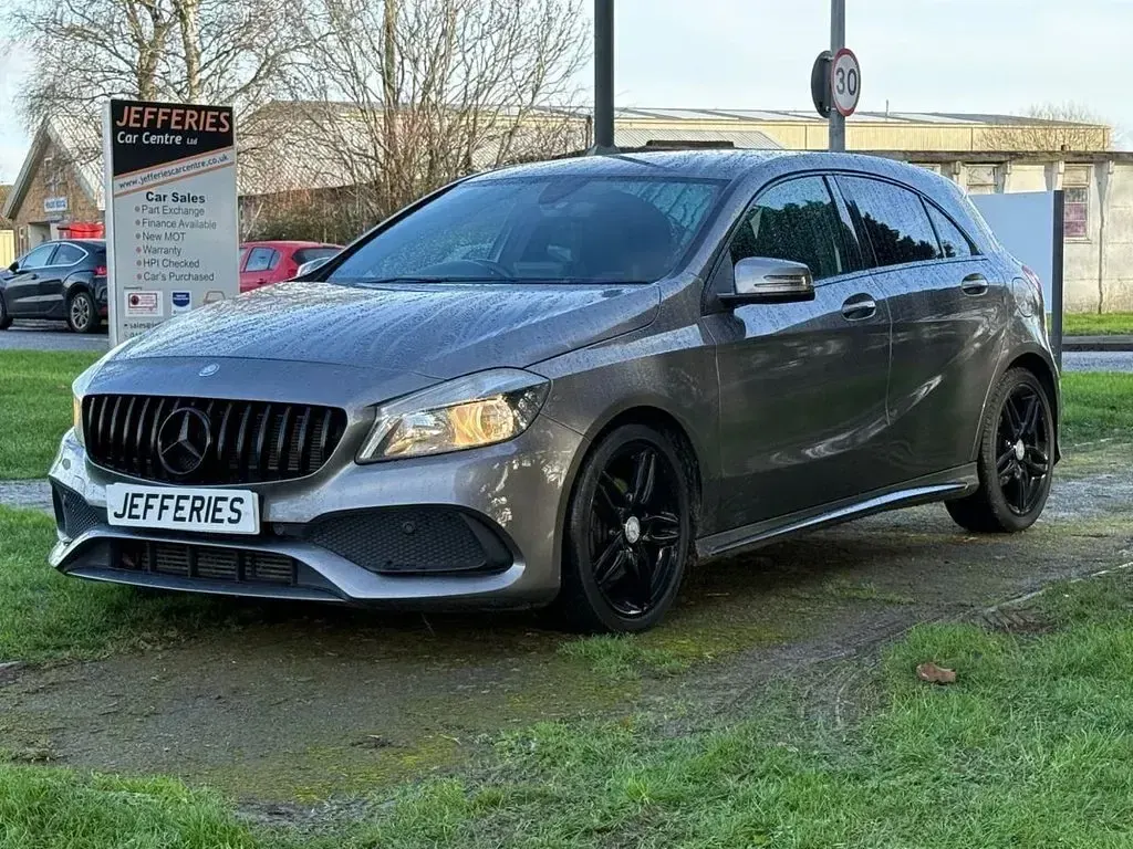 Used Mercedes A180 AMG line 109 HP (80 kW) 2017 Grey Hatchback