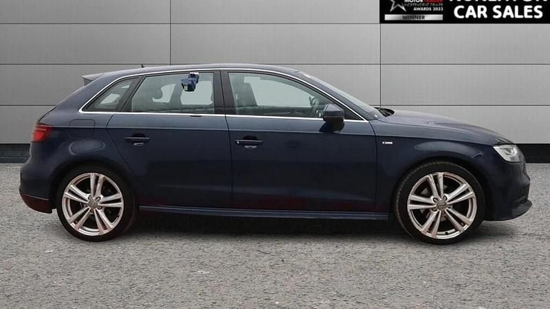 Used Audi A3 Sportback S-Line 150 HP (110 kW) 2019 Blue Hatchback