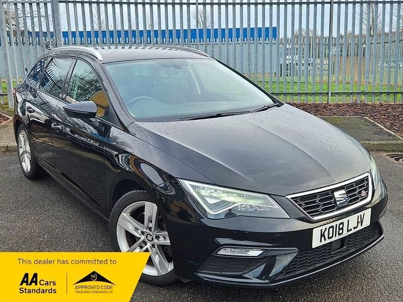 Black Used 2018 Seat Leon ST FR Estate | £10,395 (Fair price) - Image 1/4