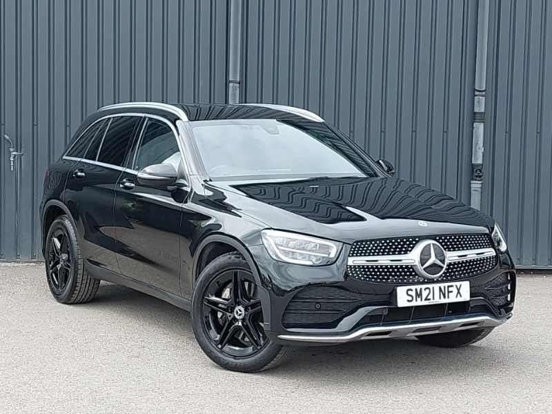 Black Used 2021 Mercedes GLC220 AMG line SUV | £29,298 (Fair price) - Image 1/4