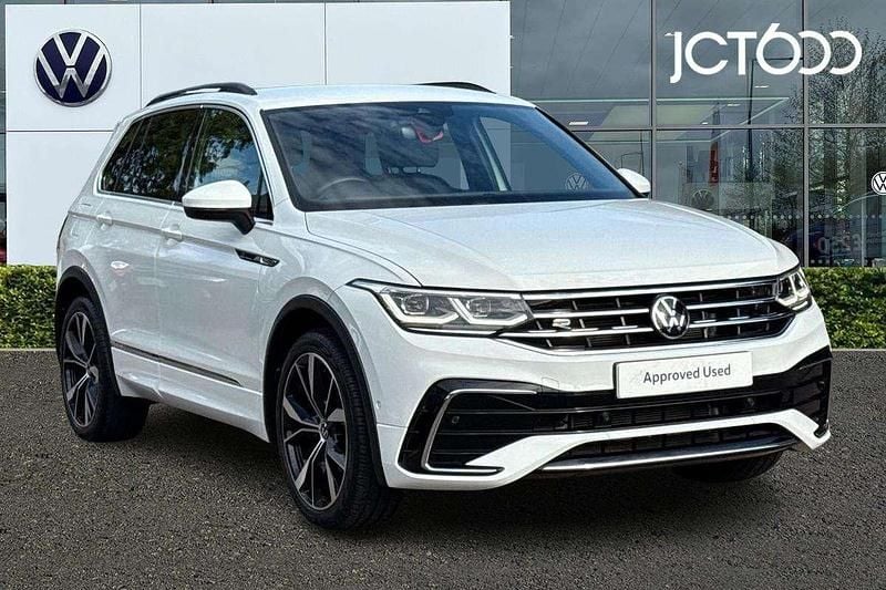 White Used 2022 VW Tiguan R-line SUV | £28,327 (Fair price) - Image 1/4