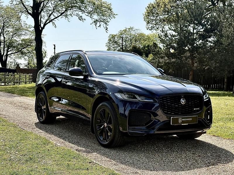 Begagnad Jaguar F-Pace R-Dynamic 2021 Blå SUV