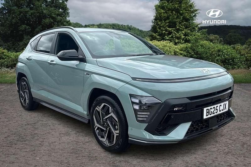 Green New 2025 Hyundai Kona N Line SUV | £27,389 (A bit pricey) - Image 1/4