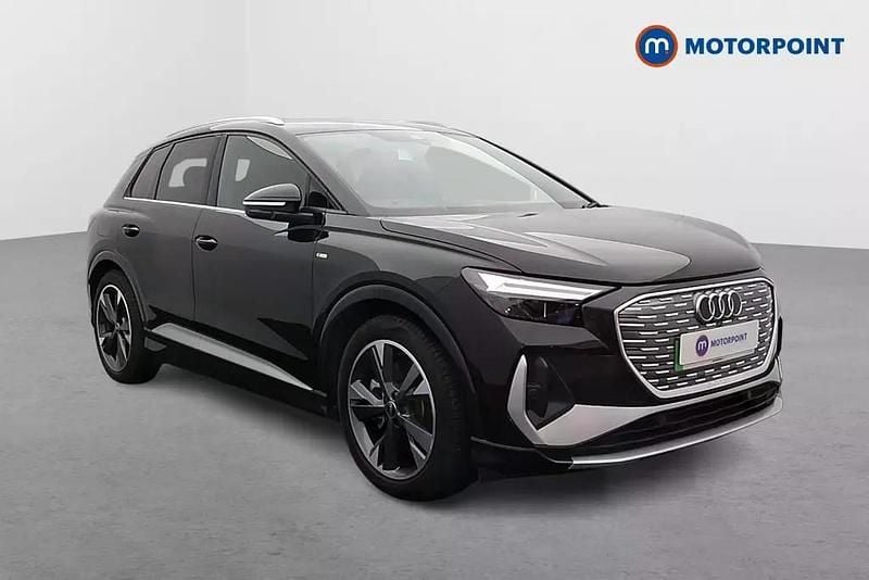 Black Used 2023 Audi Q4 e-tron S-Line SUV | £26,799 (Super price) - Image 1/4