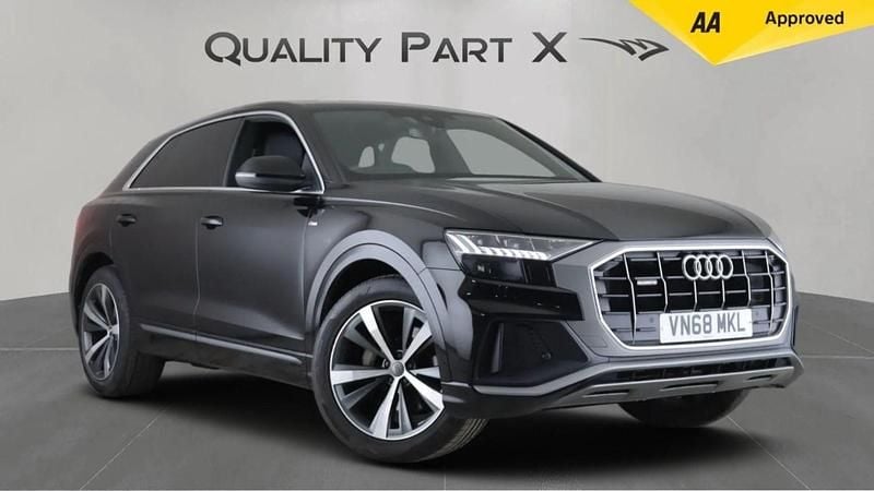 Black Used 2018 Audi Q8 S-Line SUV | £27,579 (Good price) - Image 1/4