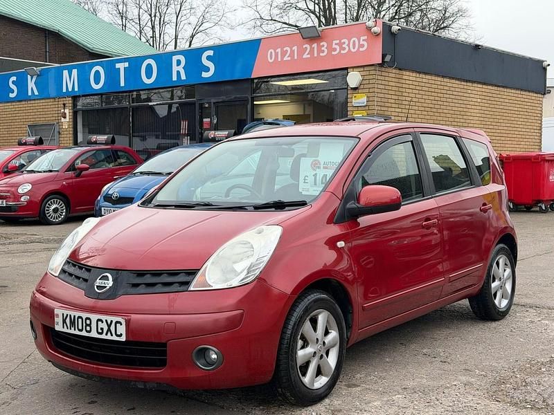 Used Nissan Note Acenta 88 HP (64 kW) 2008 Red Hatchback