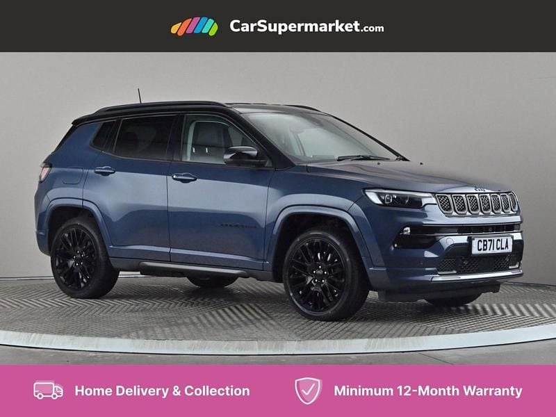 Blue/black Used 2021 Jeep Compass SUV | £16,997 (Fair price) - Image 1/4