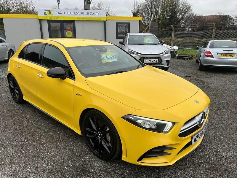 Used Mercedes A35 AMG Premium 2020 Yellow Hatchback