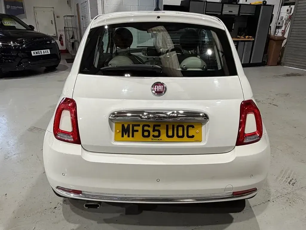 Used Fiat 500 Lounge 69 HP (50 kW) 2015 White Hatchback