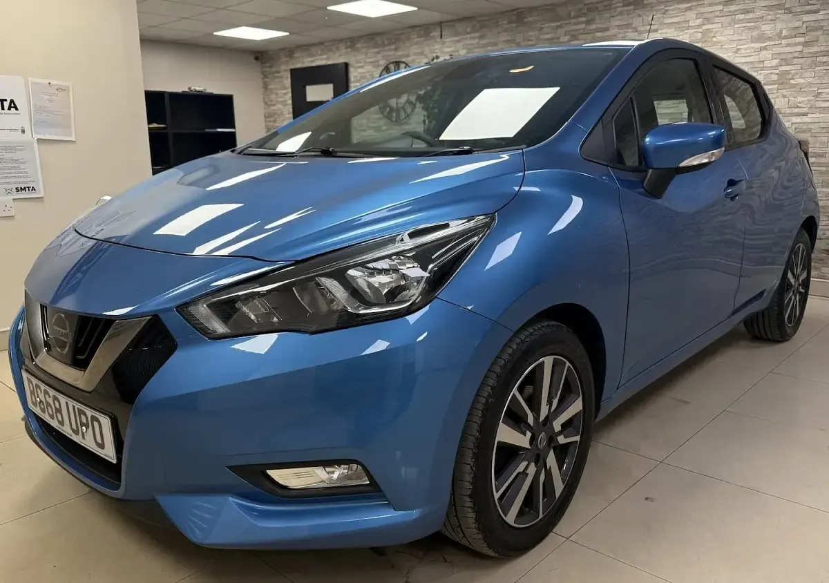 Used Nissan Micra Acenta 71 HP (52 kW) 2018 Blue Hatchback