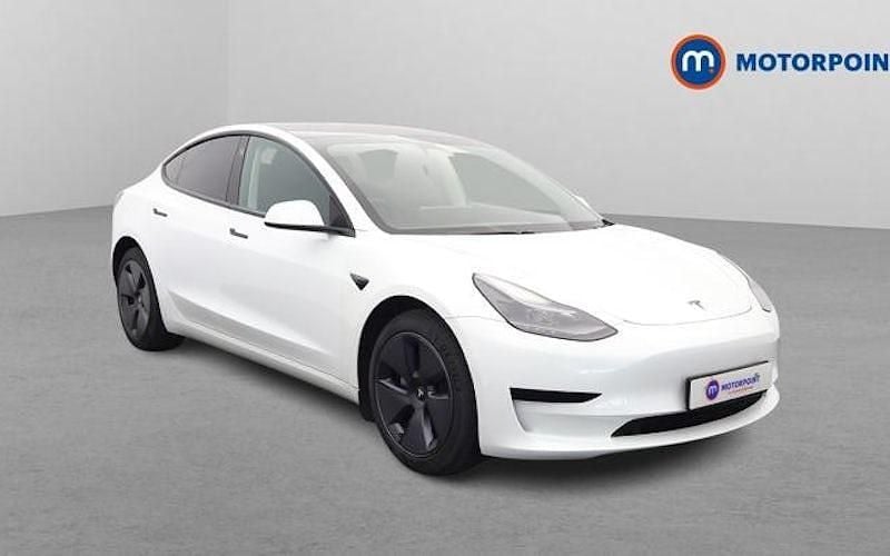 Used Tesla Model 3 Standard Range 180 kW (245 HP) 2021 White Sedan