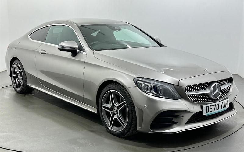 Used Mercedes C200 AMG Line Premium 184 HP (135 kW) 2020 Silver Coupe