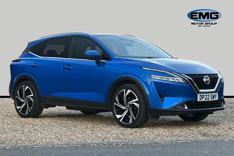Blue Used 2022 Nissan Qashqai Tekna+ SUV | £18,695 (Expensive) - Image 1/3