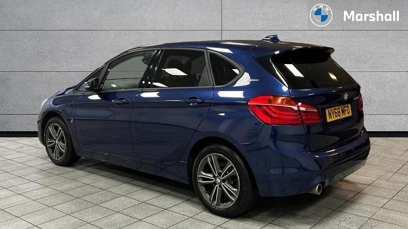 Used BMW 225 Sport Line 224 HP (164 kW) 2018 Mediterranean blue Hatchback