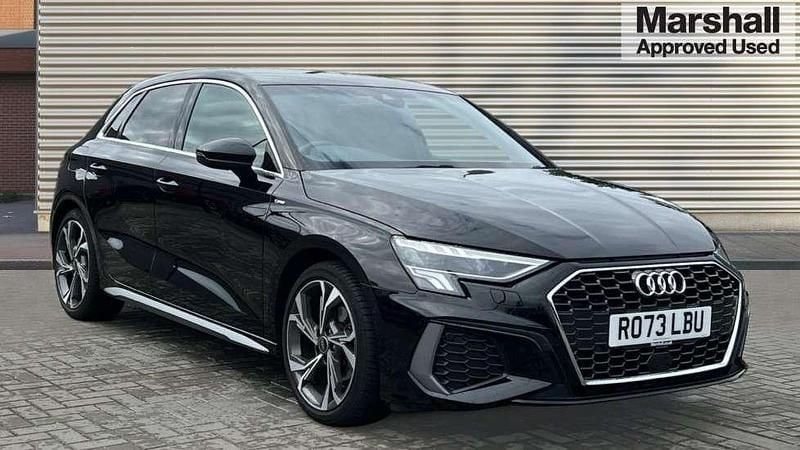 Black Used 2023 Audi A3 S-Line Hatchback | £25,508 (Fair price) - Image 1/4