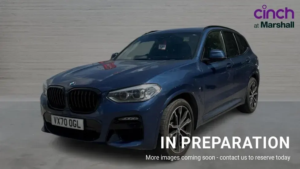 Used BMW X3 M Sport 190 HP (139 kW) 2020 Blue SUV