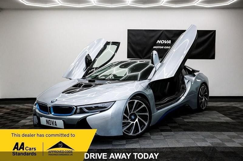 Silver Used 2016 BMW i8 Comfort Edition Coupe | £31,740 (Fair price) - Image 1/4