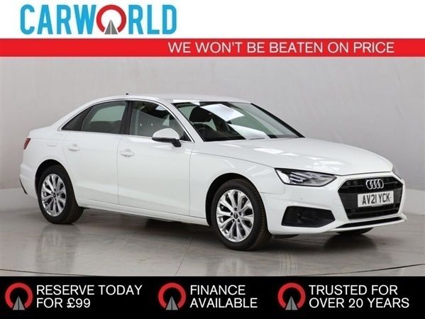 White Used 2021 Audi A4 Advanced Sedan | £20,880 (Fair price) - Image 1/1