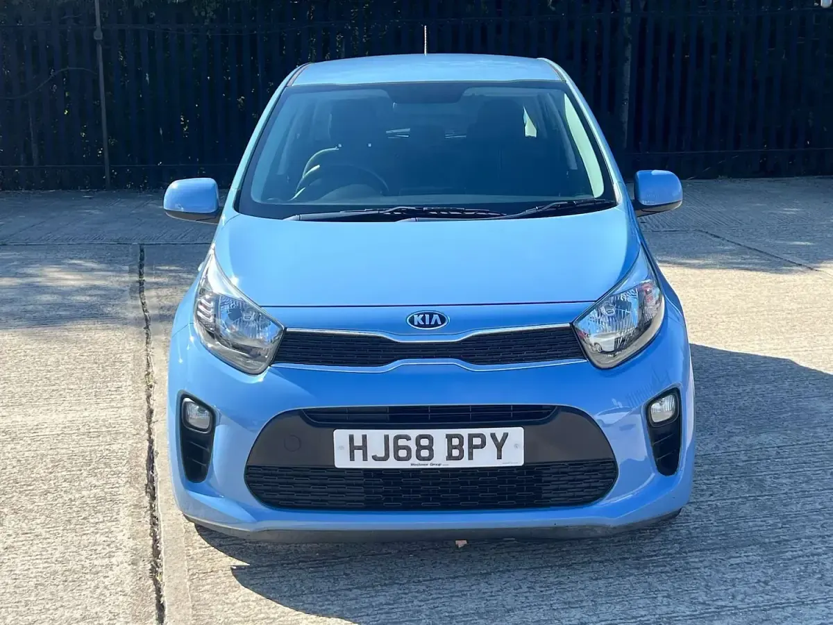 Used Kia Picanto 83 HP (61 kW) 2018 Blue Hatchback