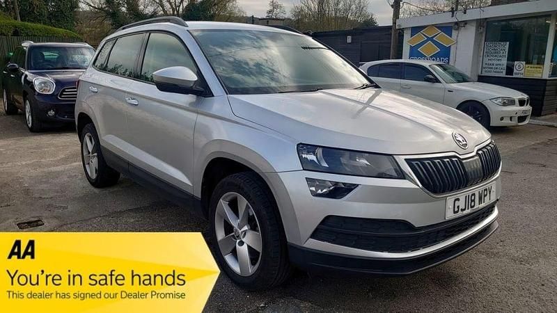 Used Skoda Karoq SE 115 HP (84 kW) 2018 Silver SUV