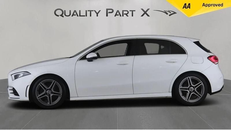 Used Mercedes A200 AMG line 163 HP (119 kW) 2020 White Hatchback