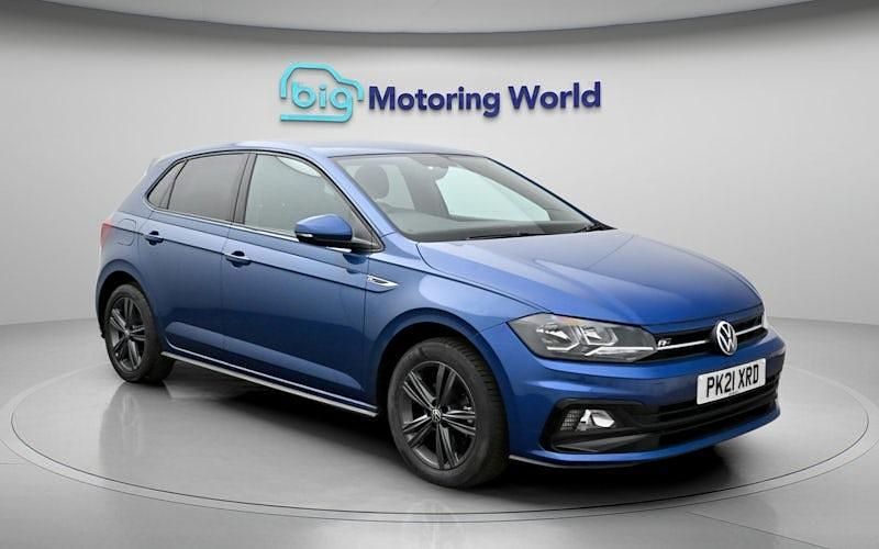 Used VW Polo R-line 110 HP (80 kW) 2021 Blue Hatchback
