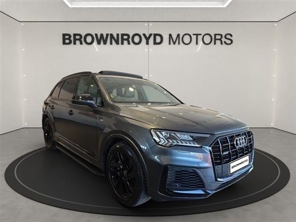 Grey Used 2021 Audi Q7 S-Line SUV | £36,990 (Expensive) - Image 1/1