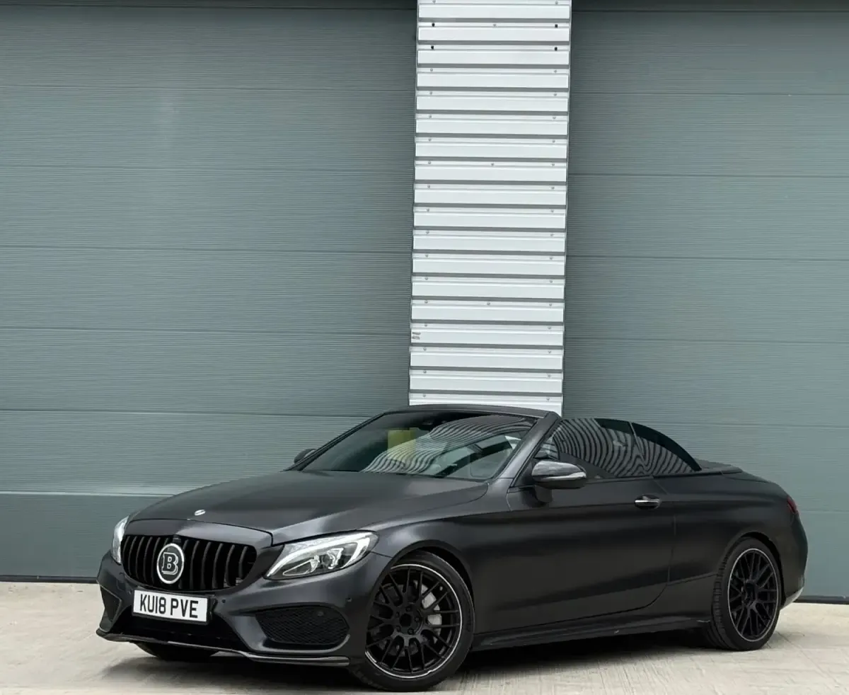 Begagnad Mercedes C250 AMG Line Premium Plus 2018 Svart Cab