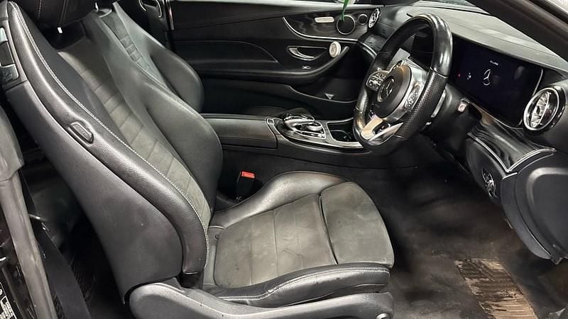 Used Mercedes E350 AMG line 313 HP (230 kW) 2019 Black Coupe