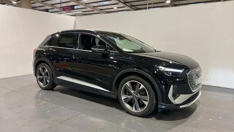 Black Used 2021 Audi Q4 e-tron S-Line SUV | £32,998 - Image 1/4