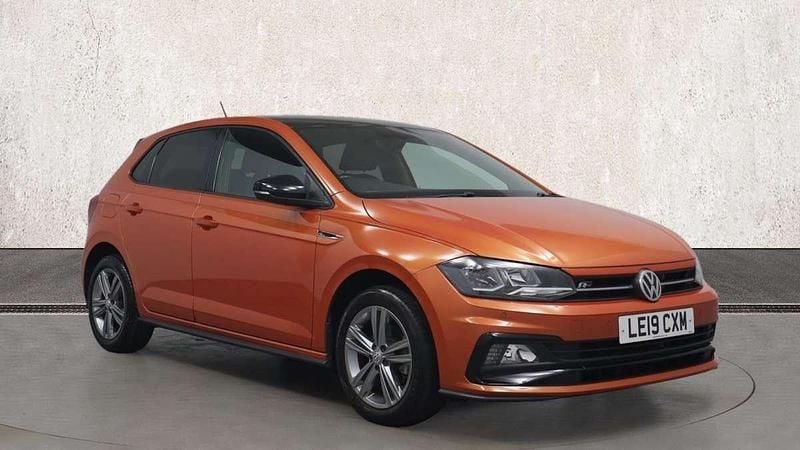 Orange Used 2019 VW Polo R-line Hatchback | £11,791 (Fair price) - Image 1/4