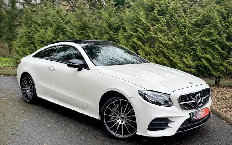 Used Mercedes E450 AMG Line Premium Plus 367 HP (269 kW) 2018 White Coupe