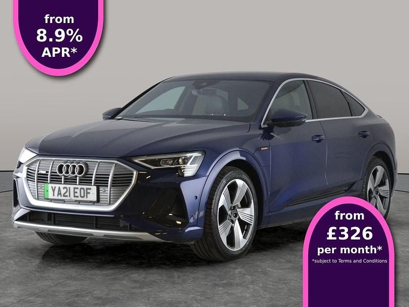 Blue Used 2021 Audi e-tron S-Line SUV | £21,393 (Fair price) - Image 1/3