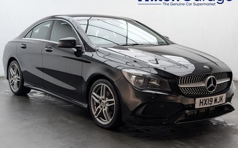 Black Used 2019 Mercedes CLA180 AMG line Sedan | £14,150 (Fair price) - Image 1/4